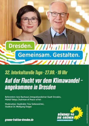 Einladung VA 27.9.2022 mit Wolfgang Deppe und Tina Siebeneicher (interkulturelle Tage Dresden)