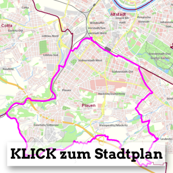 Der Stadtbezirk Plauen im Themenstadtplan Dresden