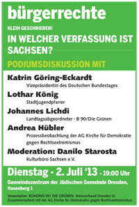 bürgerechte – klein geschrieben! In welcher Verfassung ist Sachsen?
