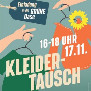 Plakat Kleidertauschbörse Grüne Oase 17.11.2022