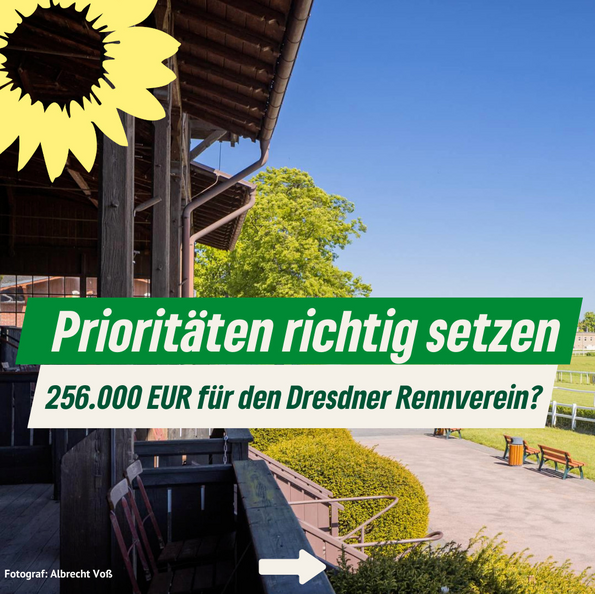 Prioritäten richtig setzen -Zuschuss Rennverein überprüfen